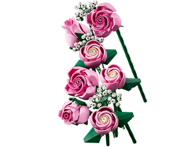 LEGO set 10374 Bouquet of Pink Roses