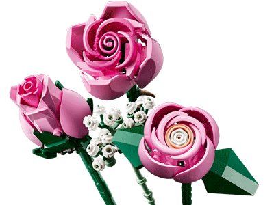 LEGO set 10374 Bouquet of Pink Roses