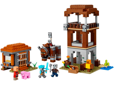 LEGO set 21278 The Pillager Outpost and Ravager