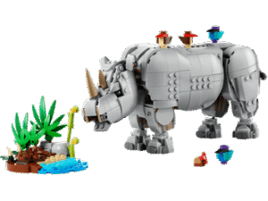 LEGO set 31171 Wild Animals: Majestic Rhino with Birds