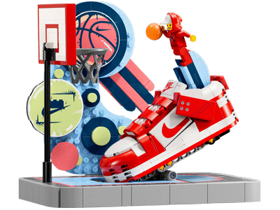 LEGO set 43021 Nike Dunk Trickshot