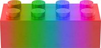 Rainbow LEGO Brick